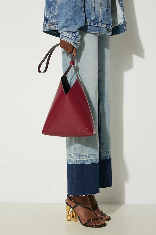 MM6 Maison Margiela leather handbag grain leather red SB6ZH0019.P7183