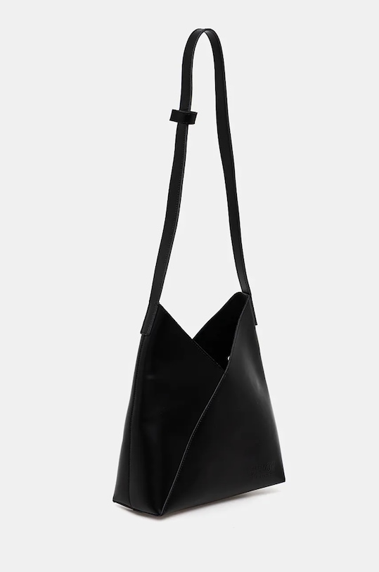 Kožená kabelka MM6 Maison Margiela SB6ZH0019.P7183 čierna AW24