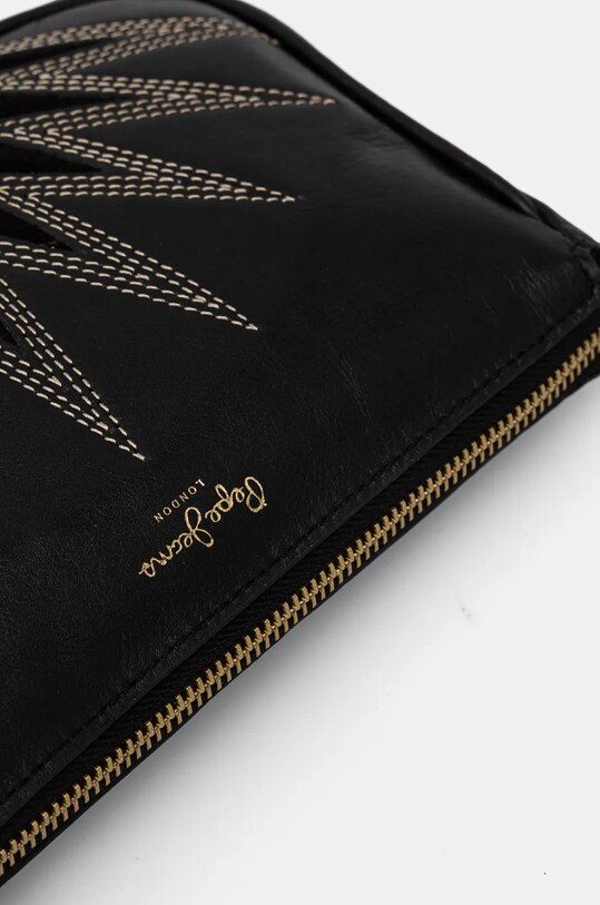Accesorii Pepe Jeans poseta de piele EDEN MAOS PL031567 negru
