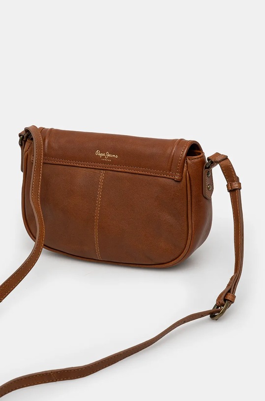 Accesorii Pepe Jeans poseta de piele MATILDA MAOS PL031578 maro