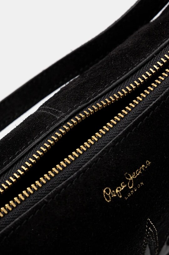 Pepe Jeans geanta de mana din piele intoarsa NADINE EDEN PL031588 negru