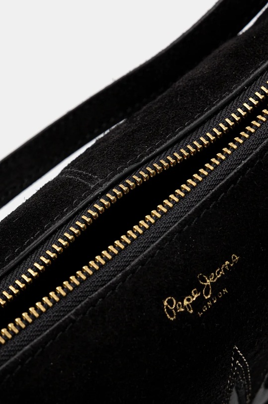 Semišová kabelka Pepe Jeans NADINE EDEN PL031588 černá