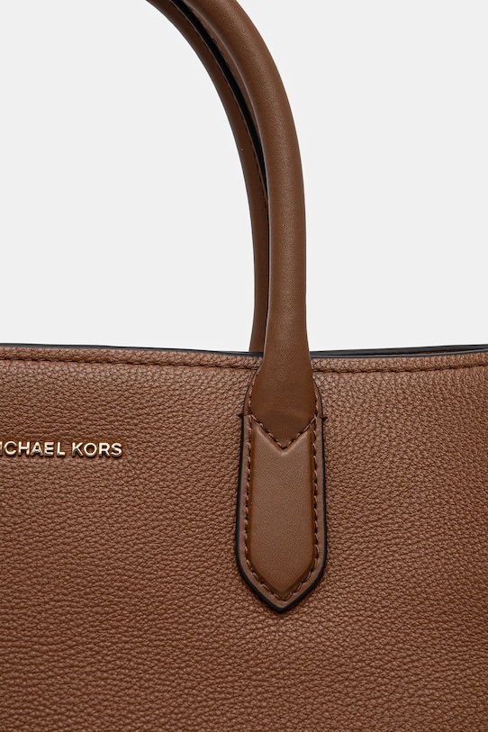 Αξεσουάρ Δερμάτινη τσάντα MICHAEL Michael Kors 30F4GETS2L καφέ