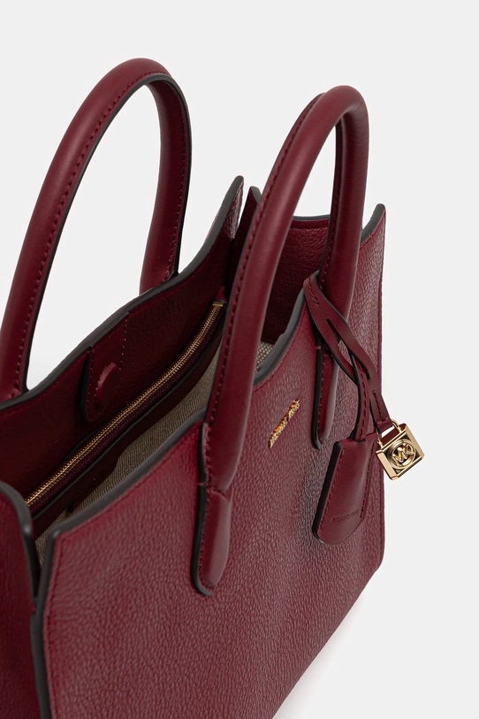 MICHAEL Michael Kors torebka skórzana 30F4GETS2L bordowy