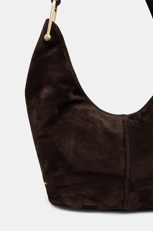 Accesorii MICHAEL Michael Kors geanta de mana din piele intoarsa 30F4G2YL6S maro