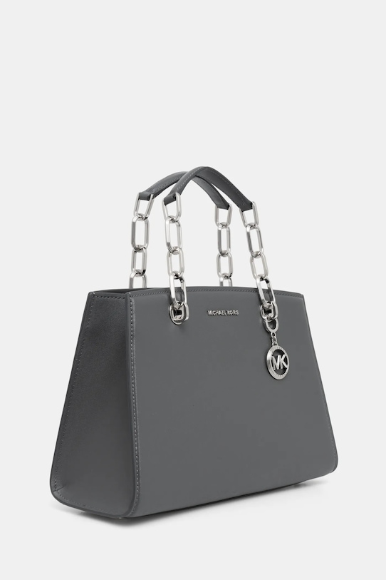 Kožená kabelka MICHAEL Michael Kors 30F4SCYS2T šedá AW24