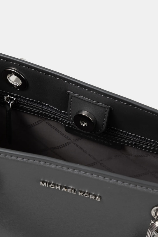 Kožená kabelka MICHAEL Michael Kors 30F4SCYS2T šedá