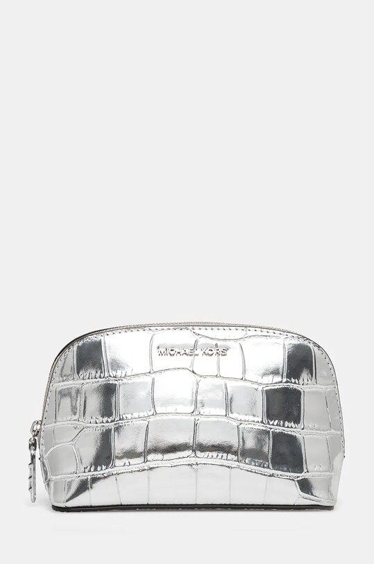 MICHAEL Michael Kors kosmetyczka skórzana Gift Box srebrny 32F4S8ET1K
