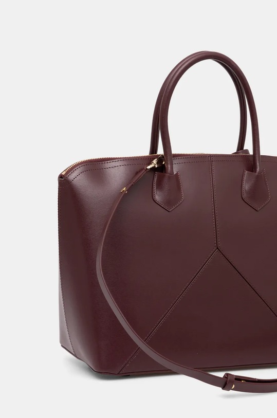 Accesorii Victoria Beckham poseta de piele B324AAC005750A burgundia