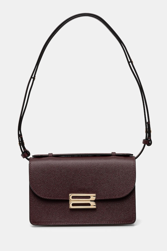 Victoria Beckham torebka skórzana skóra licowa bordowy B424AAC005975A