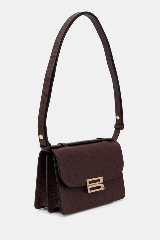 Victoria Beckham torebka skórzana B424AAC005975A bordowy SS25