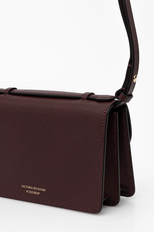 Akcesoria Victoria Beckham torebka skórzana B424AAC005975A bordowy
