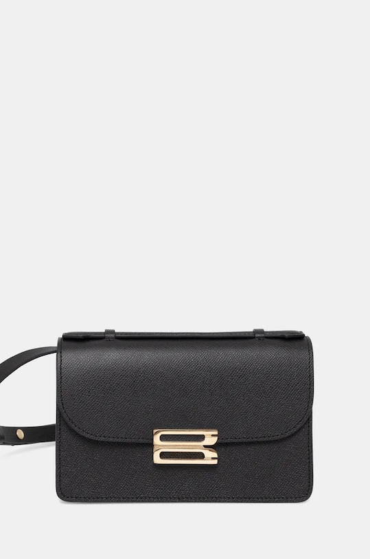 Kožená kabelka Victoria Beckham přírodní kůže černá B424AAC005975A