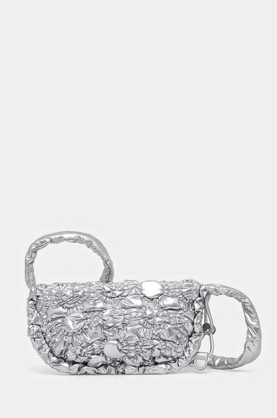 Kabelka Desigual FLOSSY EIBAR MINI hladký stříbrná 24WAXA17