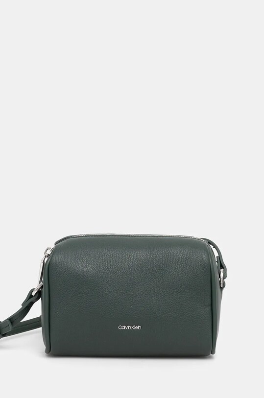 Kabelka Calvin Klein imitácia kože zelená K60K612519