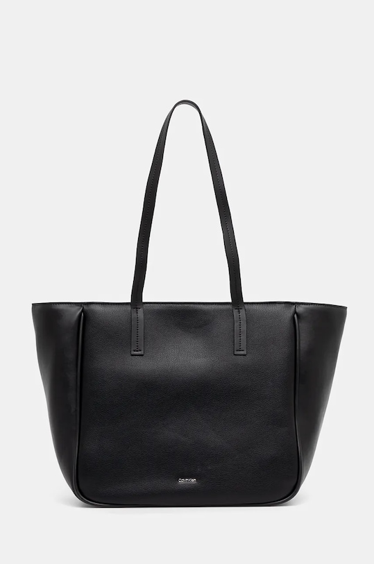 Kabelka Calvin Klein hladký černá K60K612523