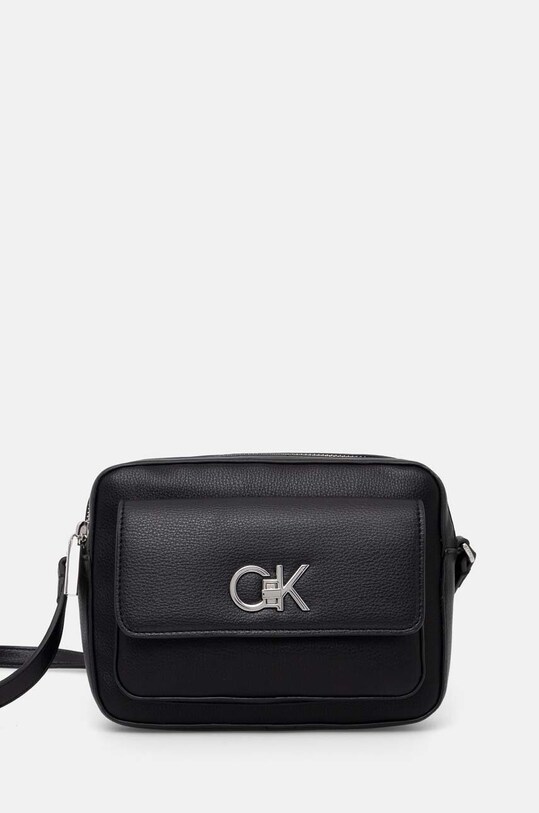 Calvin Klein torebka nie mieści A4 czarny K60K612538