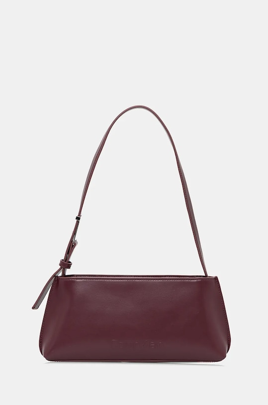 Calvin Klein torebka nie mieści A4 bordowy K60K612550