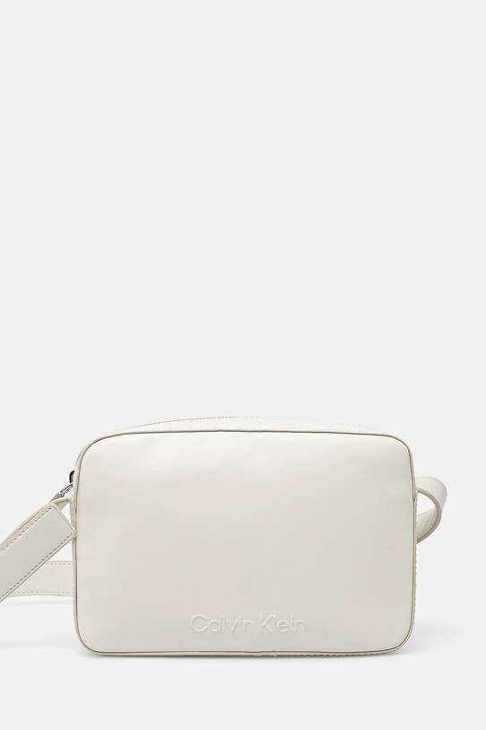 Calvin Klein torebka nie mieści A4 beżowy K60K612555