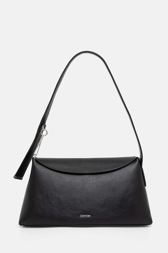 Kabelka Calvin Klein imitácia kože čierna K60K612565