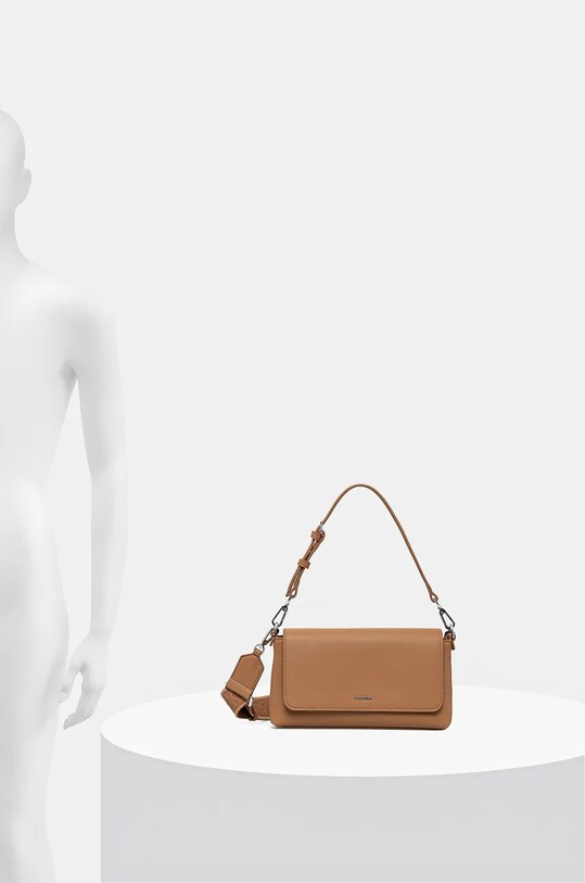 Kabelka Calvin Klein K60K612902 hnedá