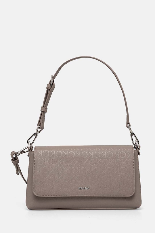 Calvin Klein torebka nie mieści A4 beżowy K60K612903