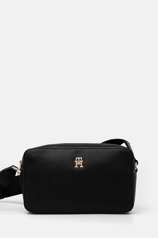 Kabelka Tommy Hilfiger imitácia kože čierna AW0AW16439