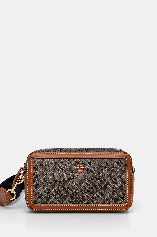 Kabelka Tommy Hilfiger vzorovaný hnědá AW0AW16442