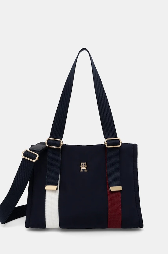 Kabelka Tommy Hilfiger vzorovaný námořnická modř AW0AW16452
