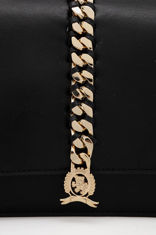 Kožená kabelka Tommy Hilfiger AW0AW16459 čierna