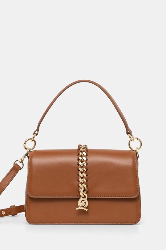 Tommy Hilfiger torebka skórzana skóra licowa brązowy AW0AW16461