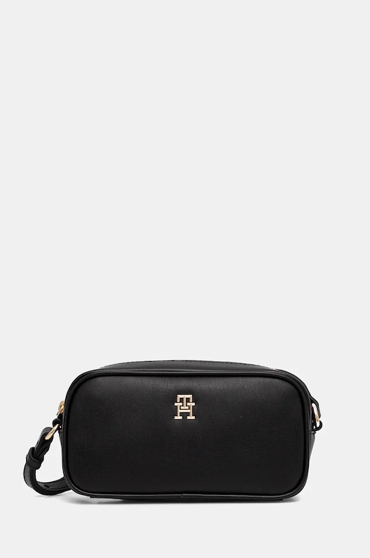 Τσάντα Tommy Hilfiger συνθετικό μαύρο AW0AW16468