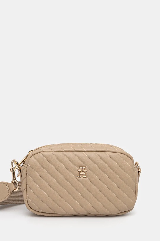 Τσάντα Tommy Hilfiger συνθετικό μπεζ AW0AW17011