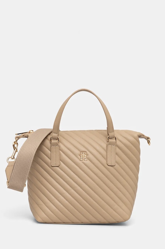Kabelka Tommy Hilfiger nevejde se A4 béžová AW0AW17012