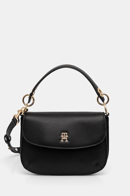 Kabelka Tommy Hilfiger imitácia kože čierna AW0AW17022