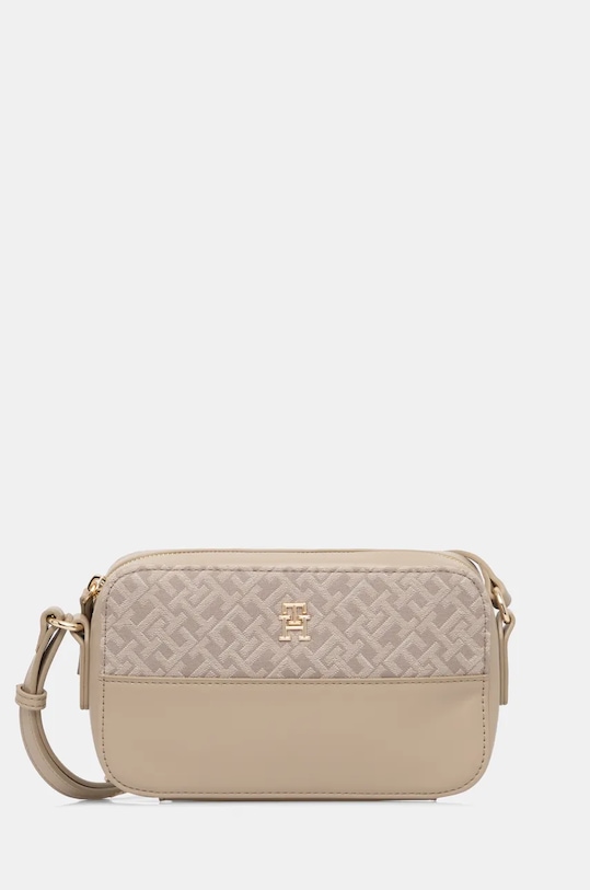 Τσάντα Tommy Hilfiger υφασμάτινο μπεζ AW0AW17073