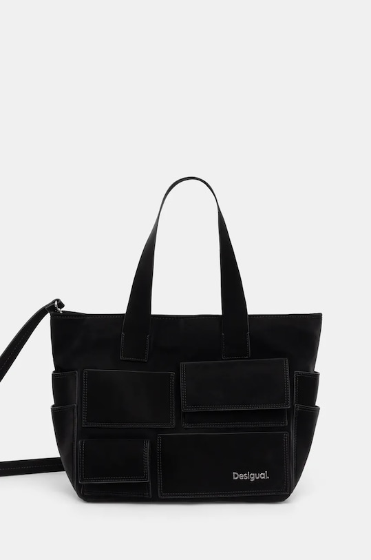 Desigual poseta POCKET FACE PRAVIA uni negru 24WAXPA6