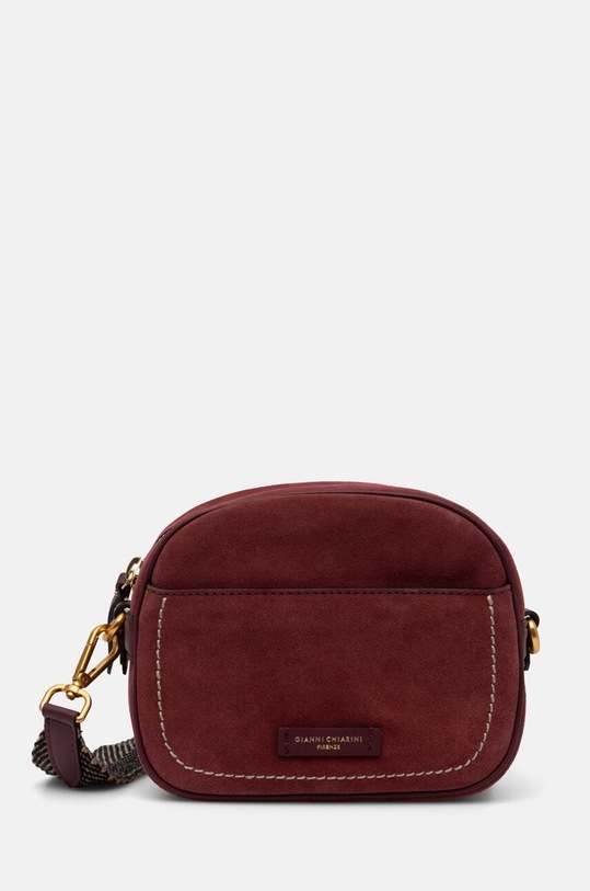 Gianni Chiarini torebka zamszowa NINA nie mieści A4 bordowy BS.11250.CM.PL