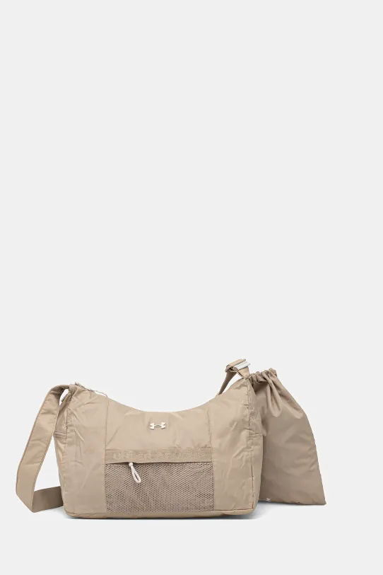 Športová taška Under Armour Studio Slouchy 20,5 L jednofarebný béžová 1384461