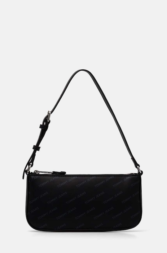 Τσάντα Tommy Jeans απομίμηση λείου δέρματος μαύρο AW0AW16807