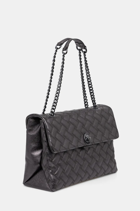 Кожена чанта Kurt Geiger London KENSINGTON 7386064109 сив AW24