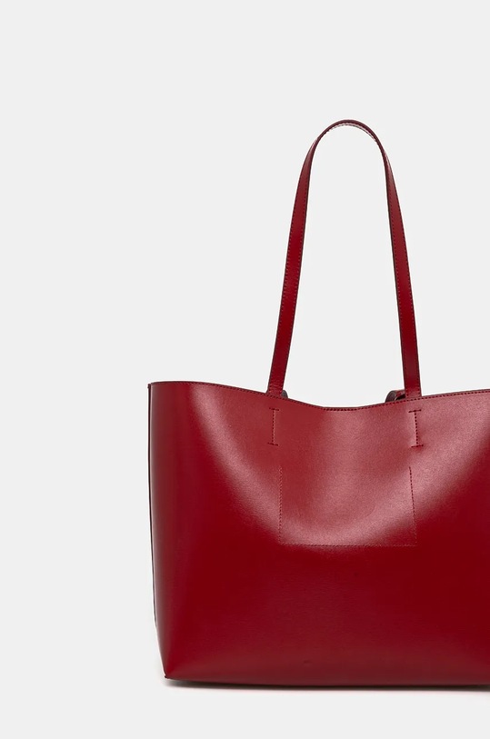 Akcesoria Kurt Geiger London torebka skórzana CHELSEA 3601450109 czerwony