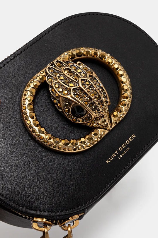 Kožená kabelka Kurt Geiger London CHELSEA čierna 3600600109