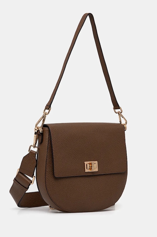 Δερμάτινη τσάντα Geox D25KAA.00046.C6372 καφέ AW24