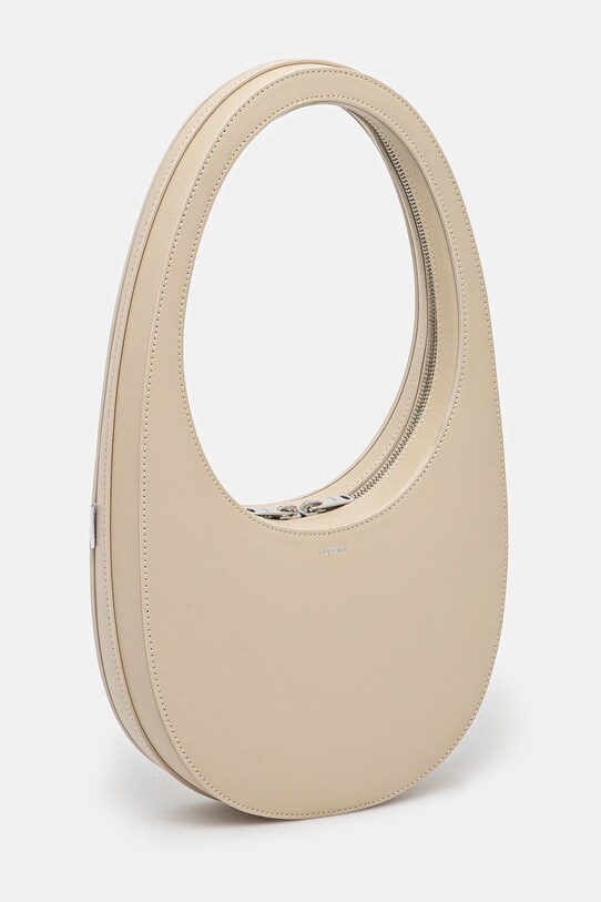 Kožená kabelka Coperni Swipe Bag COPBA01405 béžová AW24