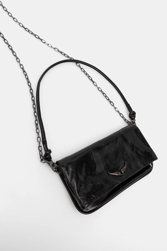 ZADIG&VOLTAIRE poseta de piele LWBA02521 negru