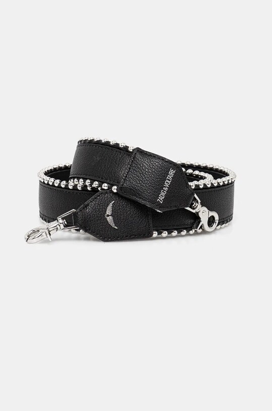 ZADIG&VOLTAIRE curea din piele pentru geanta curea pentru geantă negru LWOG00003