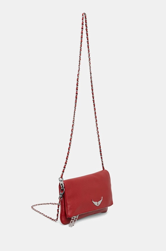 Kožená kabelka ZADIG&VOLTAIRE LWBA00001 červená AA00