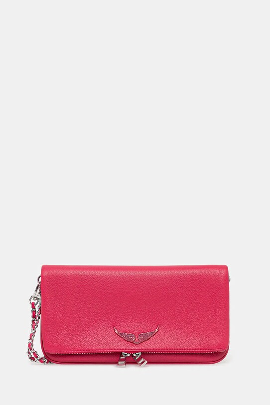 Δερμάτινη τσάντα ZADIG&VOLTAIRE ροζ LWBA00001