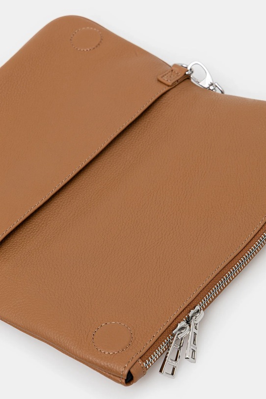 Kožená kabelka ZADIG&VOLTAIRE LWBA00001 hnedá